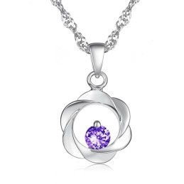 Kvalitets- Og Kvantitetsgaranteret Elegant Platinbelagt Titanhalskæde Med Diamanter Til Kvinder