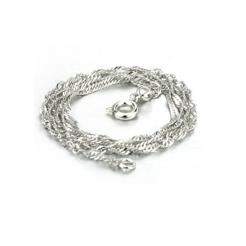 Nem At Bruge Kvindelig Vandbølget Titankæde