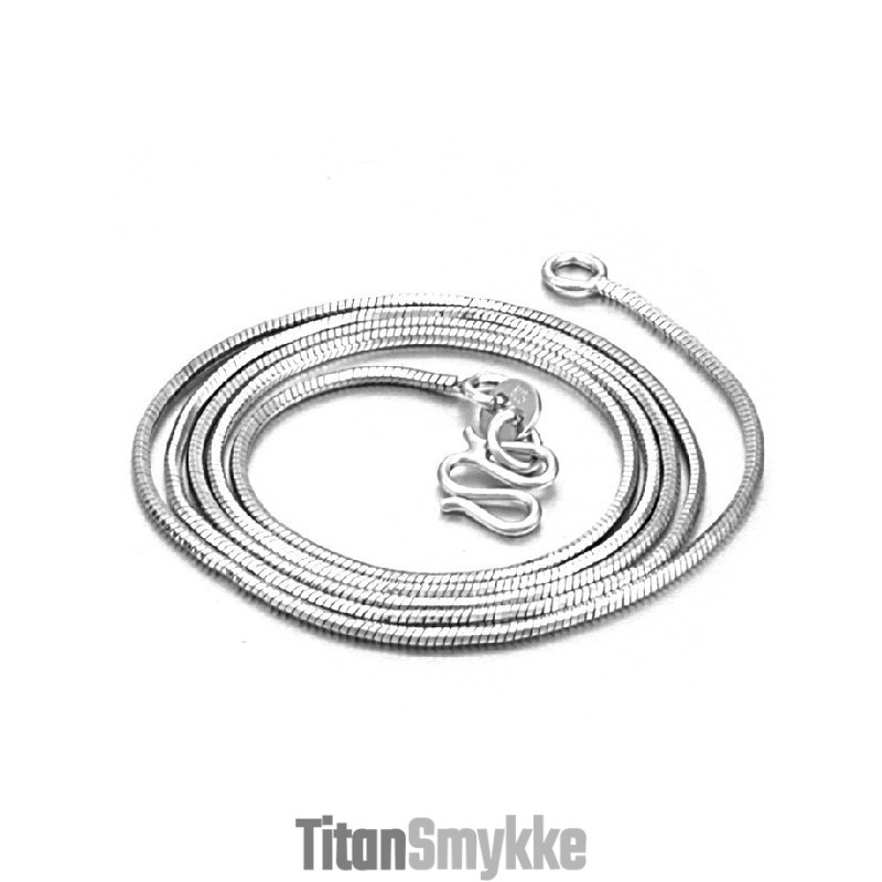 Komplet I Specifikationer Kvindelig Slangekæde Med I Titanium