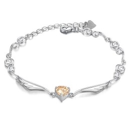 Bredt Udvalg Af Platinbelagt Titanarmbånd Med Diamanter Til Kvinder