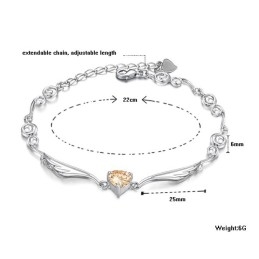 Bredt Udvalg Af Platinbelagt Titanarmbånd Med Diamanter Til Kvinder