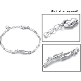 Pålidelig Kvalitets Platinbelagt Titanarmbånd Til Kvinder