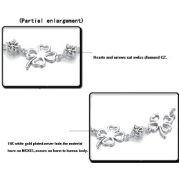 Dronningen Af Kvalitet, Kvindelig Kløverformet Titaniumarmbånd Med Diamanter