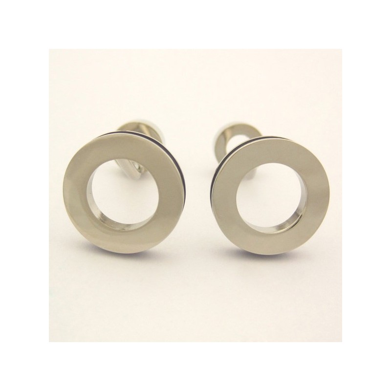Ny Stil Runde Titanium Manchetknapper
