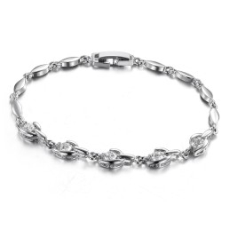 Brugervenlig Platinbelagt Titanarmbånd Til Kvinder