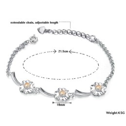 Kvalitets- Og Kvantitetssikret Platinbelagt Titanarmbånd Til Kvinder