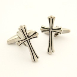 Moderigtige Titanium Kryds Manchetknapper