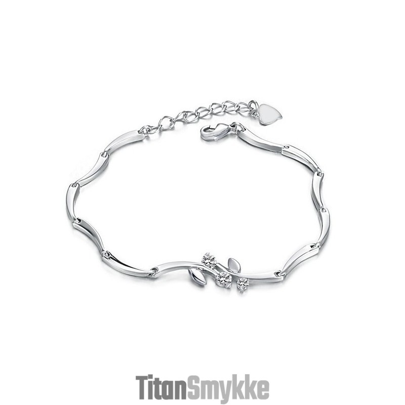 Pålidelig Kvalitets Titanarmbånd Til Kvinder Med Rhinsten