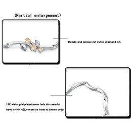 Pålidelig Kvalitets Titanarmbånd Til Kvinder Med Rhinsten