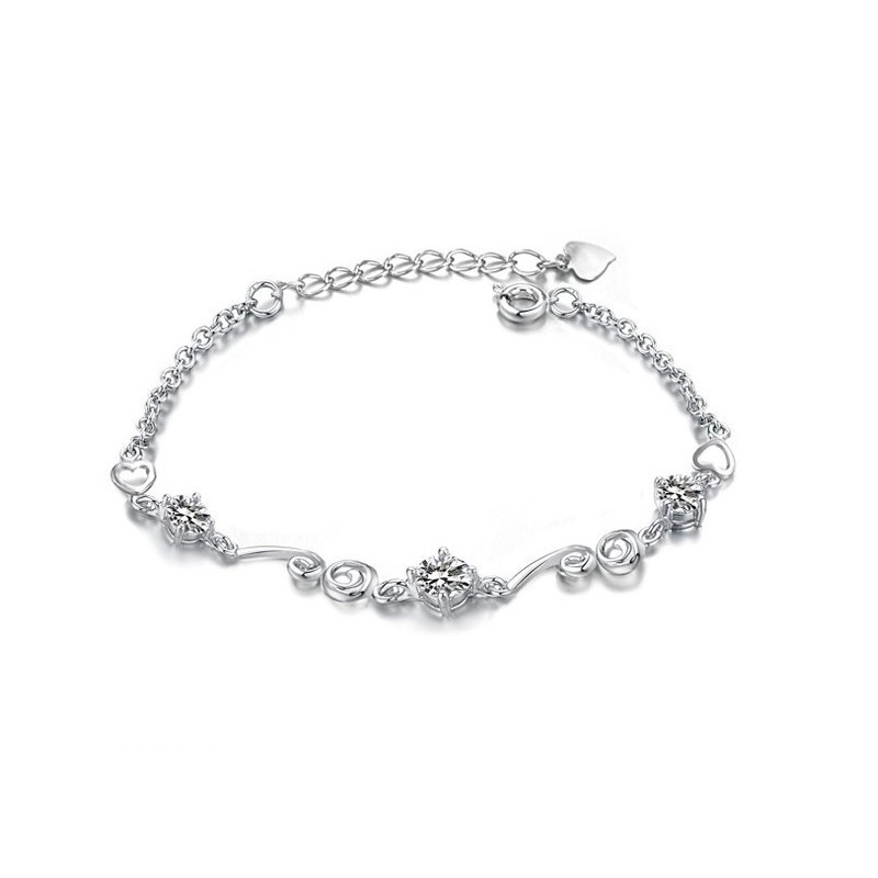 Kvalitets- Og Kvantitetssikret Platinbelagt Titanarmbånd Til Kvinder Med Rhinsten Kvalitets- Og Kvantitetssikret Platinbelagt Titanarmbånd Til Kvinder Med Rhinsten