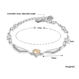 Fremragende Kvalitet Platinbelagt Titanarmbånd Til Kvinder