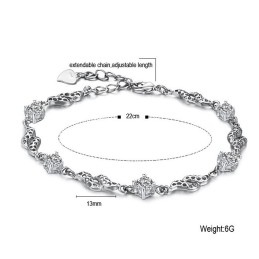 Overlegen Kvalitet Til Kvinder Med Hul Platinbelægning Af Titanium Og Rhinsten