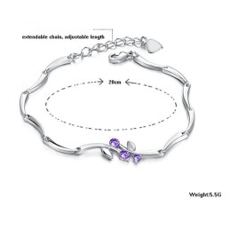 Verdenskendt Platinbelagt Titanarmbånd Med Diamanter Til Kvinder
