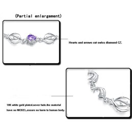 Holdbar I Brug Kvindelig Delfinformet Titaniumarmbånd Med Diamanter