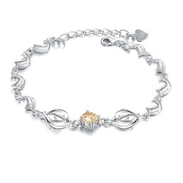 Pålidelig Kvalitets Delfinformet Titanarmbånd Til Kvinder Med Diamanter