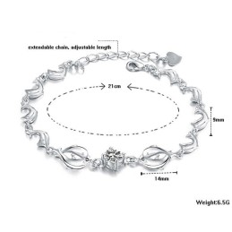 Pålidelig Kvalitets Delfinformet Titanarmbånd Til Kvinder Med Diamanter