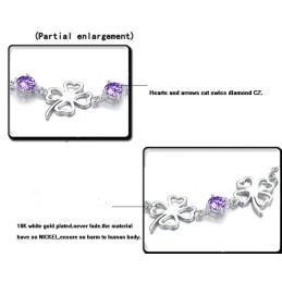 Fremragende Kvalitet Kvindelig Kløverformet Titaniumarmbånd