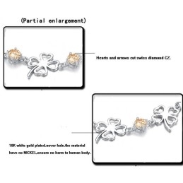 Fremragende Kvalitet Kvindelig Kløverformet Titaniumarmbånd