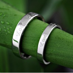 Overlegen Kvalitet, Præcis Platinbelagt Titanring Til Elskere