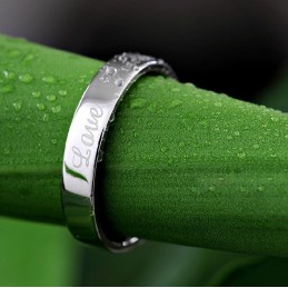 Overlegen Kvalitet, Præcis Platinbelagt Titanring Til Elskere