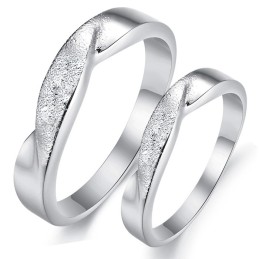 To Have A Long Story Scrub Platinbelagt Titanium Ring Til Elskere