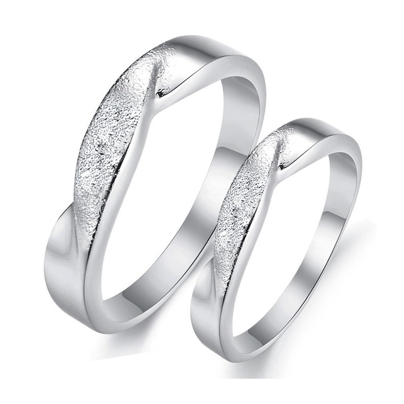 To Have A Long Story Scrub Platinbelagt Titanium Ring Til Elskere