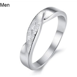 To Have A Long Story Scrub Platinbelagt Titanium Ring Til Elskere