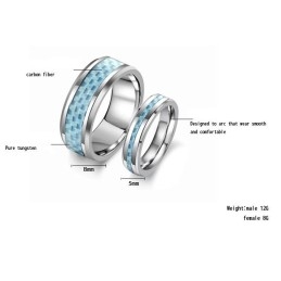 Komplet I Specifikationer Wolfram Keramisk Ring Til Elskere
