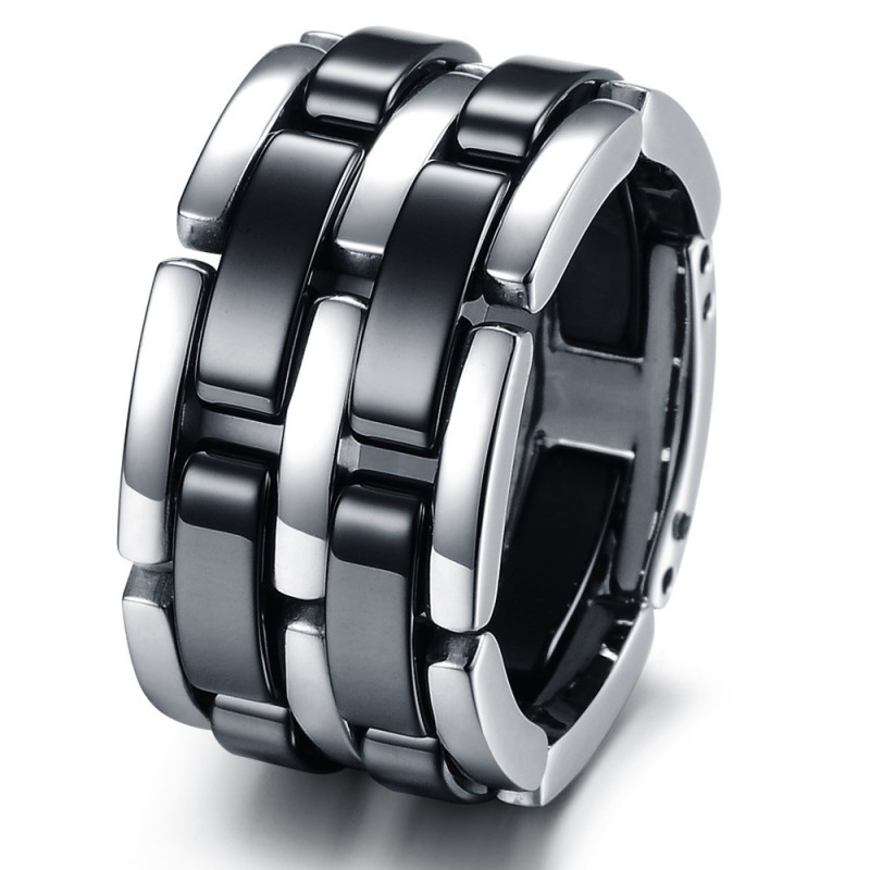 Kvalitets- Og Kvantitetssikret Sort-Hvid Wolframkeramisk Ring Kvalitets- Og Kvantitetssikret Sort-Hvid Wolframkeramisk Ring