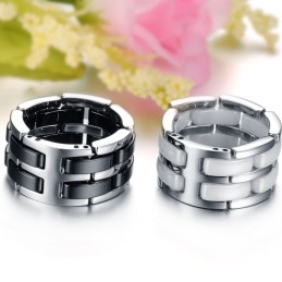 Kvalitets- Og Kvantitetssikret Sort-Hvid Wolframkeramisk Ring