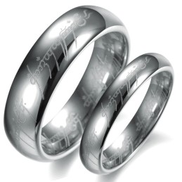 Kvalitets- Og Kvantitetssikret Sølvwolframkeramisk Ring Til Elskere