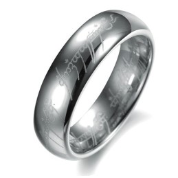 Kvalitets- Og Kvantitetssikret Sølvwolframkeramisk Ring Til Elskere