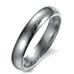Kvalitets- Og Kvantitetssikret Sølvwolframkeramisk Ring Til Elskere
