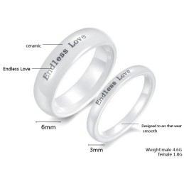Høj Kvalitet, Præcis Wolfram Keramisk Ring Til Elskere