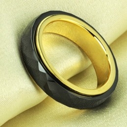 Verdensomspændende Berømt Sort Wolfram Keramisk Ring