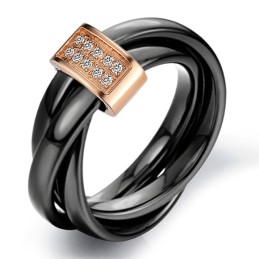 Kvalitets- Og Kvantitetssikret Wolframkeramisk Ring Med Rhinsten