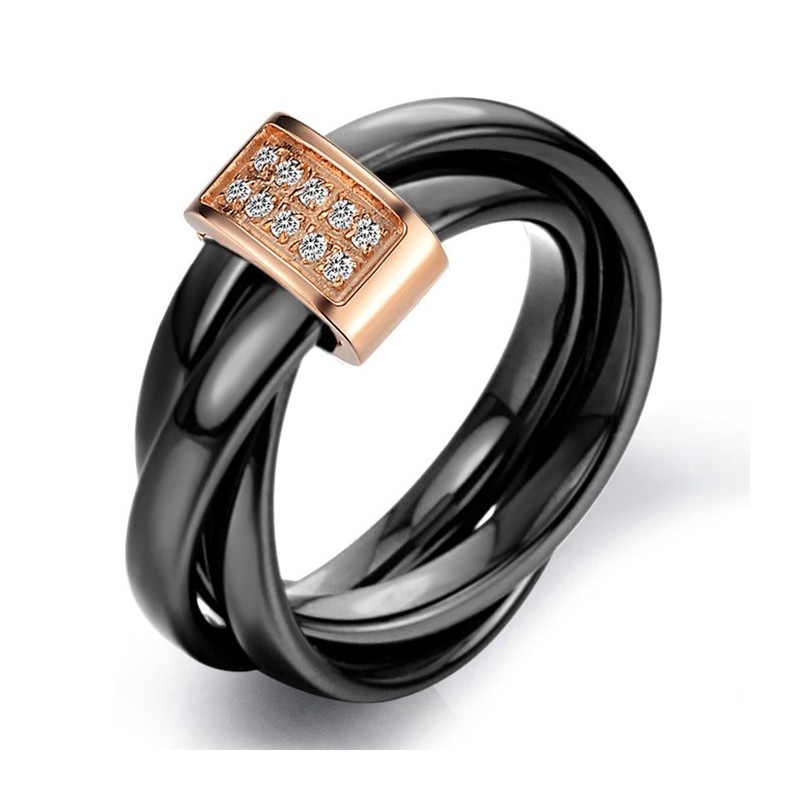 Kvalitets- Og Kvantitetssikret Wolframkeramisk Ring Med Rhinsten