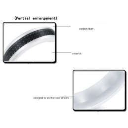 Pålidelig Kvalitet Sort Kulfiber Wolfram Keramisk Ring