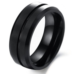 Kendt For Sin Fine Kvalitet Herre Retro Wolfram Keramiske Ring