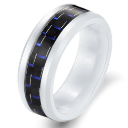 Bredt Udvalg Af Kulfiber Wolfram Keramisk Ring