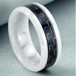 Bredt Udvalg Af Kulfiber Wolfram Keramisk Ring