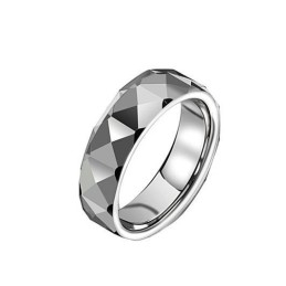 Verdensomspændende Berømt Hjørnevinkel Wolfram Keramisk Ring Til Elskere
