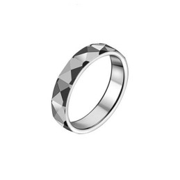 Verdensomspændende Berømt Hjørnevinkel Wolfram Keramisk Ring Til Elskere
