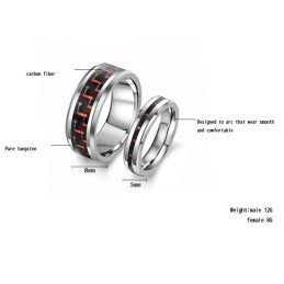 Kvalitets- Og Kvantitetssikret Wolframkeramisk Ring Til Elskere