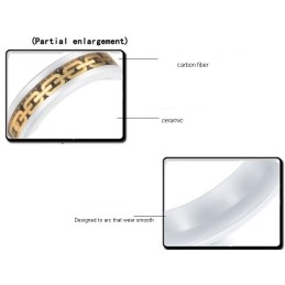Høj Kvalitet Kulfiber Wolfram Keramisk Ring