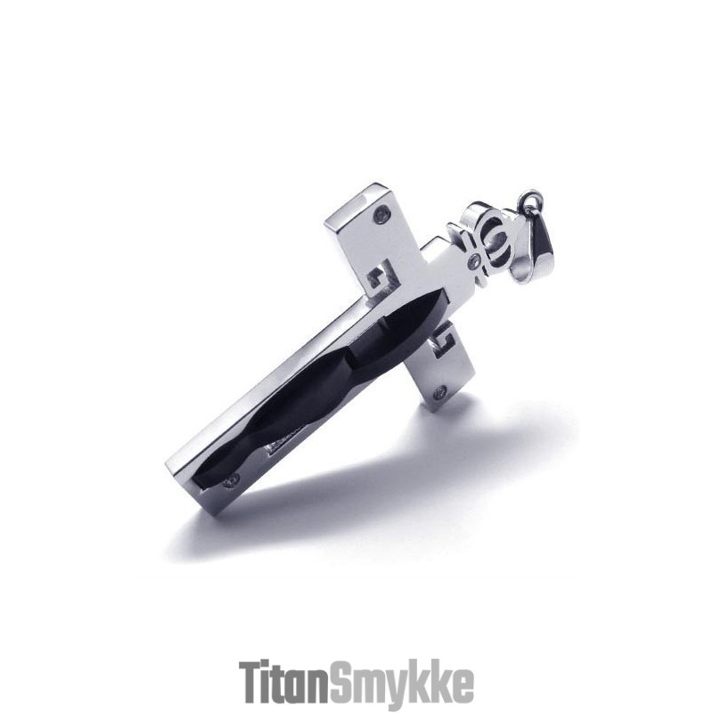 Kronekors Titanium Vedhæng - Gratis Chian