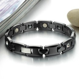 Kendt For Sin Fine Kvalitet, Sort Wolfram Keramisk Armbånd Til Elskere Med Rhinsten