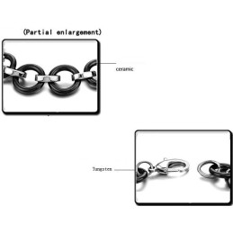 Sort Wolfram Keramisk Armbånd Af Overlegen Kvalitet