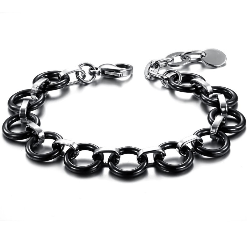 Verdensomspændende Berømt Sort Wolfram Keramisk Armbånd Til Kvinder Verdensomspændende Berømt Sort Wolfram Keramisk Armbånd Til Kvinder