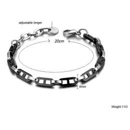 Fremragende Kvalitet Kvindelig Sort Wolfram Keramisk Armbånd